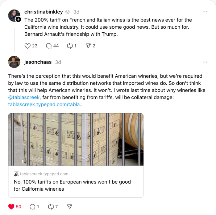 JH response to tariff thread