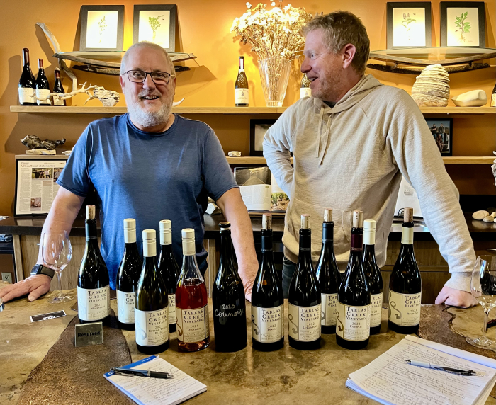 JH and NC with spring 2025 shipment wines JH and NC with spring 2025 shipment wines