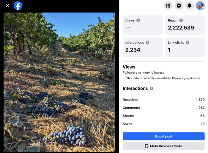 Screenshot of Greatness Requires Sacrifice Anayltics