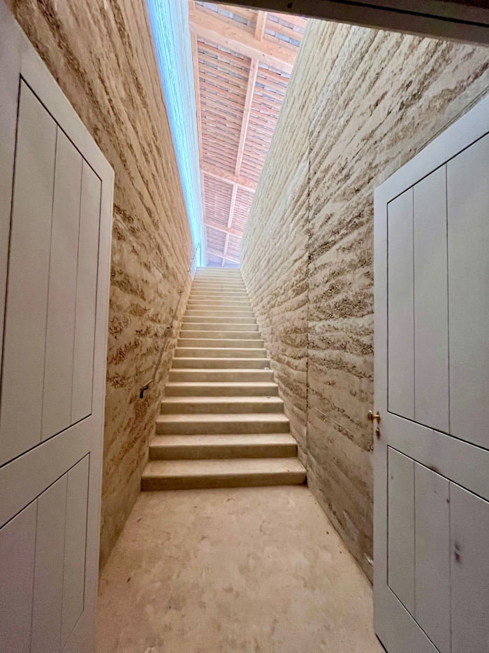 Stairway to courtyard Stairway to courtyard