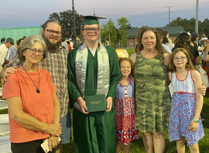 Janelle with her family