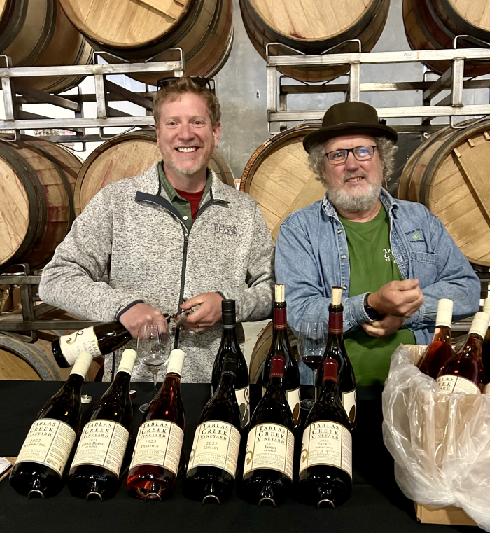 Jason and Neil at Hospice du Rhone 2024