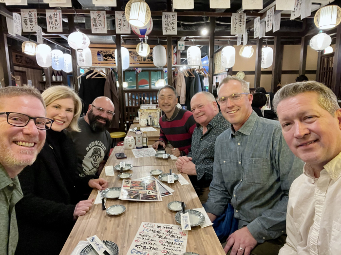 First night out with Paso Robles group in Tokyo