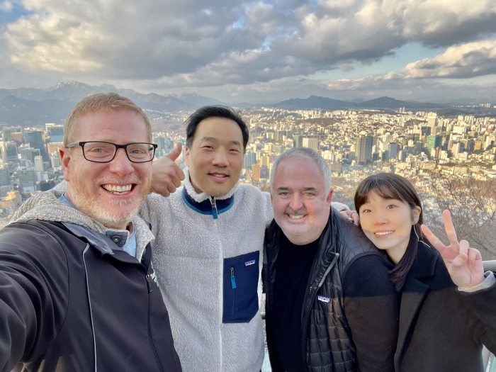 Jason and Mark with Yongbin and Katie