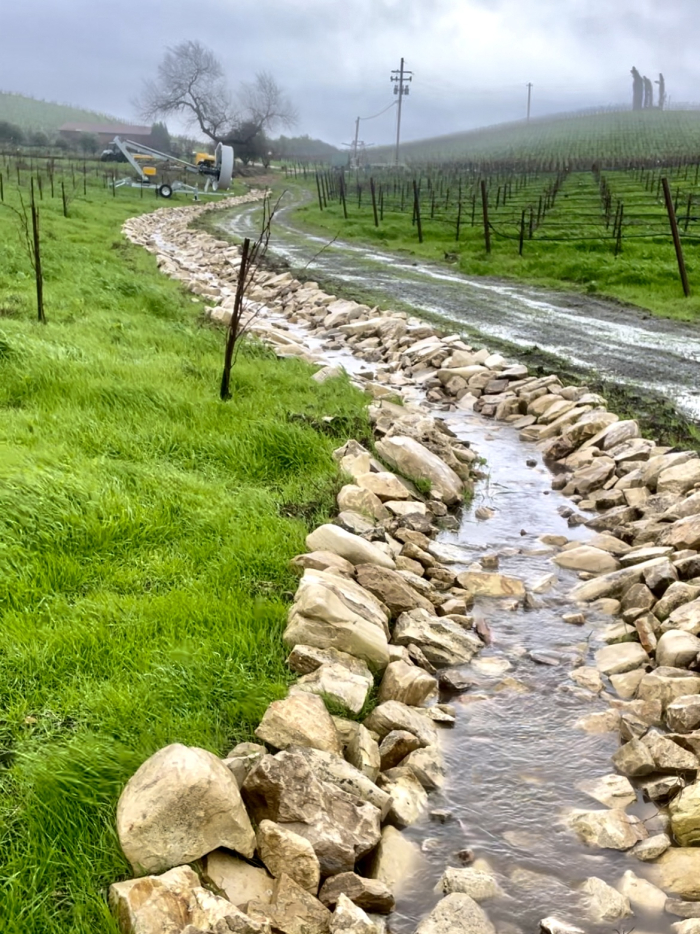 Drainage channel draining