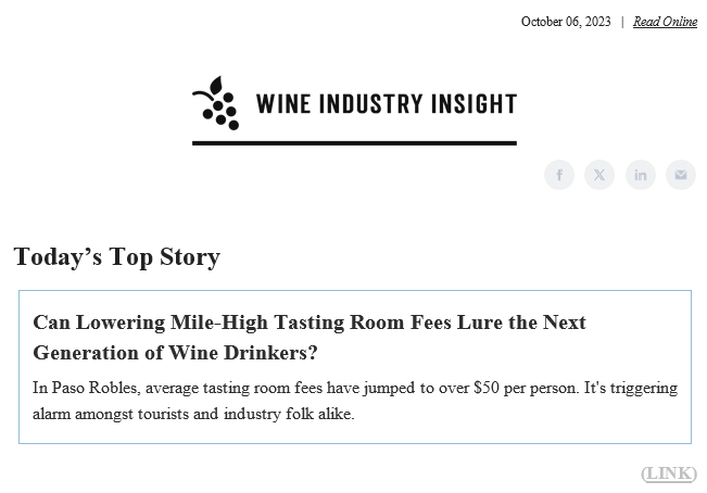 Wine Industry Insight Paso Robles Fees