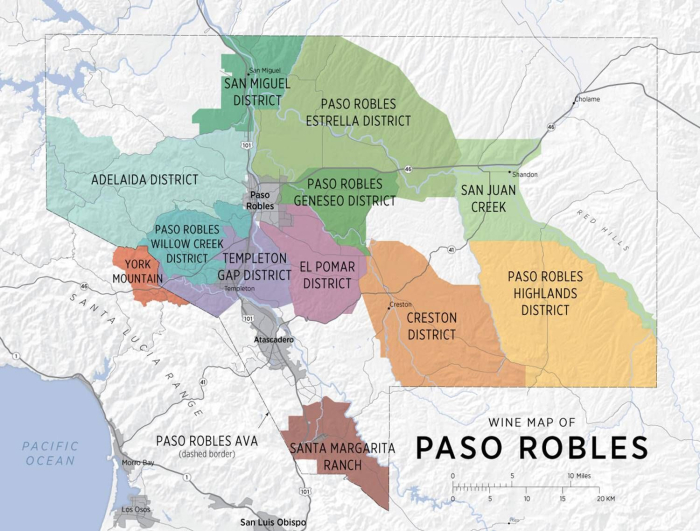 Paso Robles AVA map - PRWCA