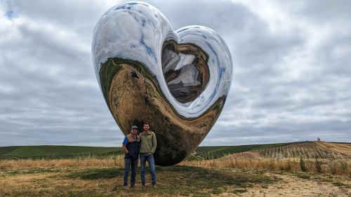 Tony Chapman and Derek Holmgren at Donum Estate