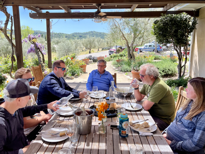 Blending 2022 Reds - Lunch Table