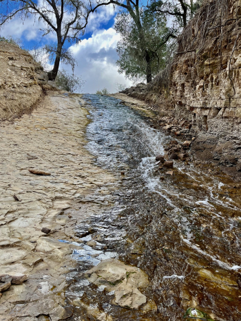 Spillway from below