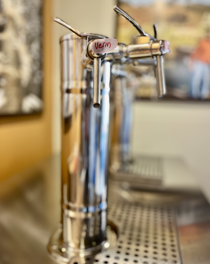 Taps in the tasting room