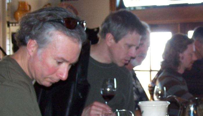 Gustavo and John at a tasting in 2007