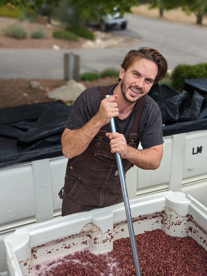 Michael doing a punchdown