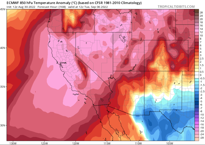 Temperature Anomaly Heat Wave August 2022