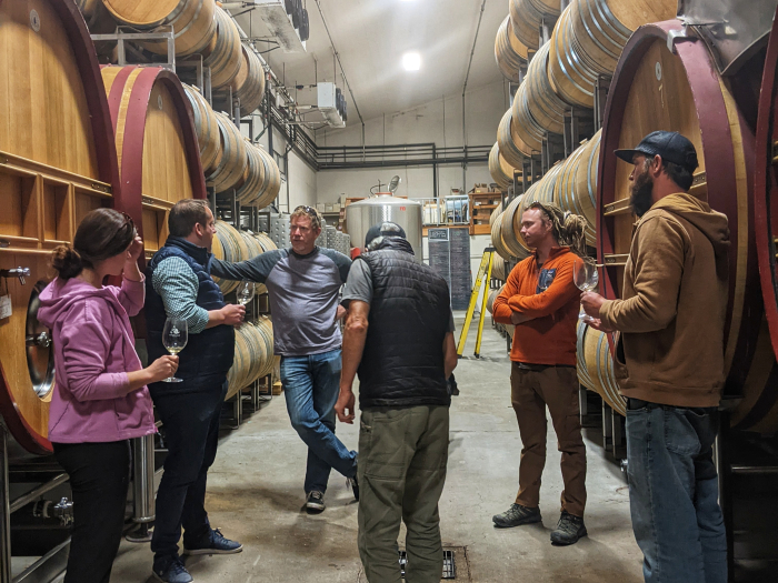 Cellar Team tasting with Cesar