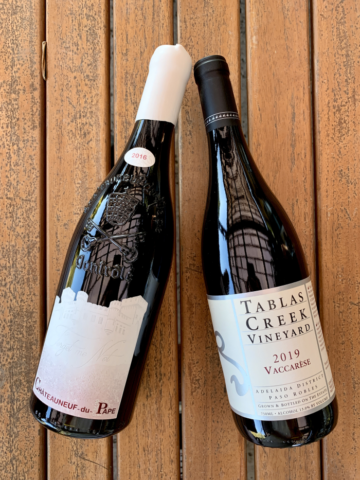 Vaccarese bottle with Forget Me Not