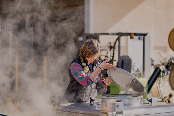 Lauren in the Cellar