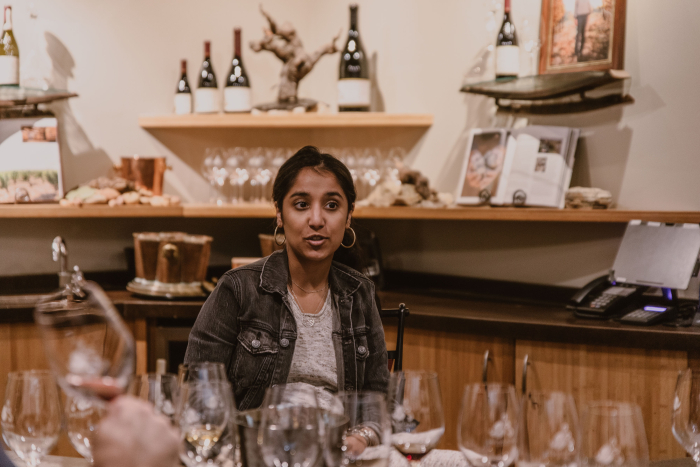 Rumyn Purewal in the tasting room