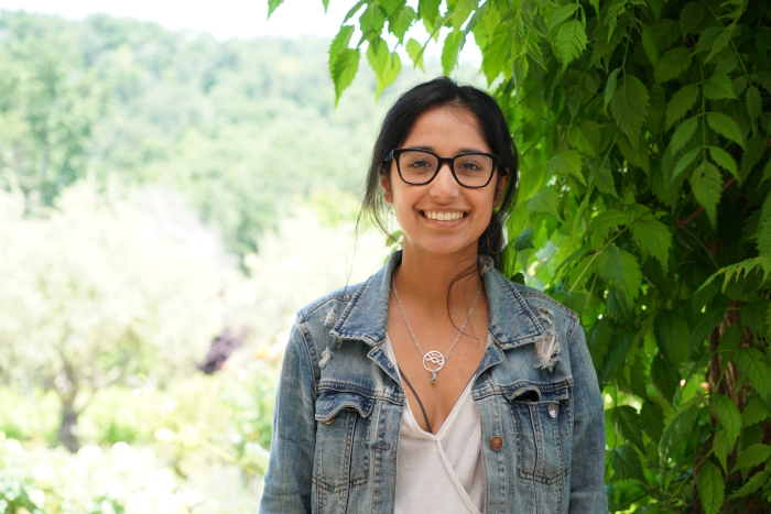 Rumyn Purewal near plants