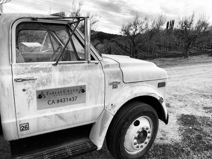 Meghan - Vineyard Truck B&W