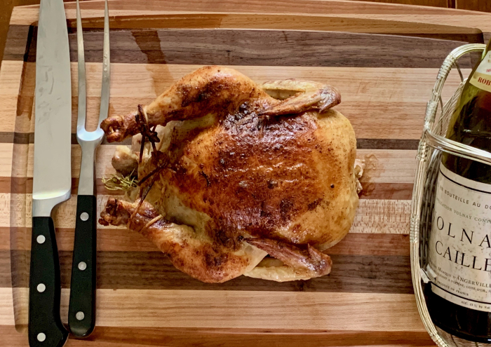 Roast Chicken with Volnay