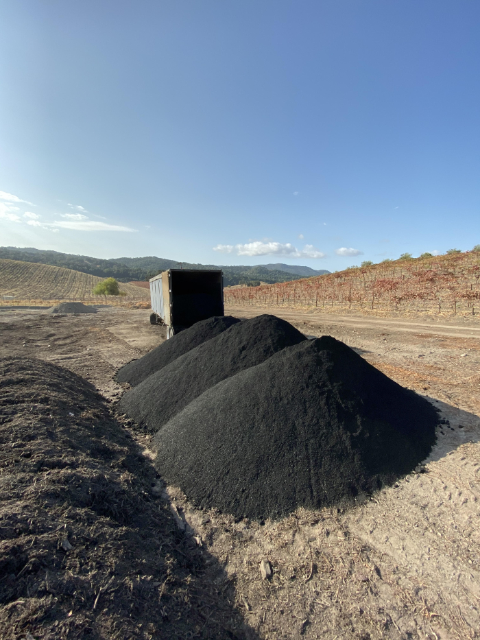 Biochar - piles