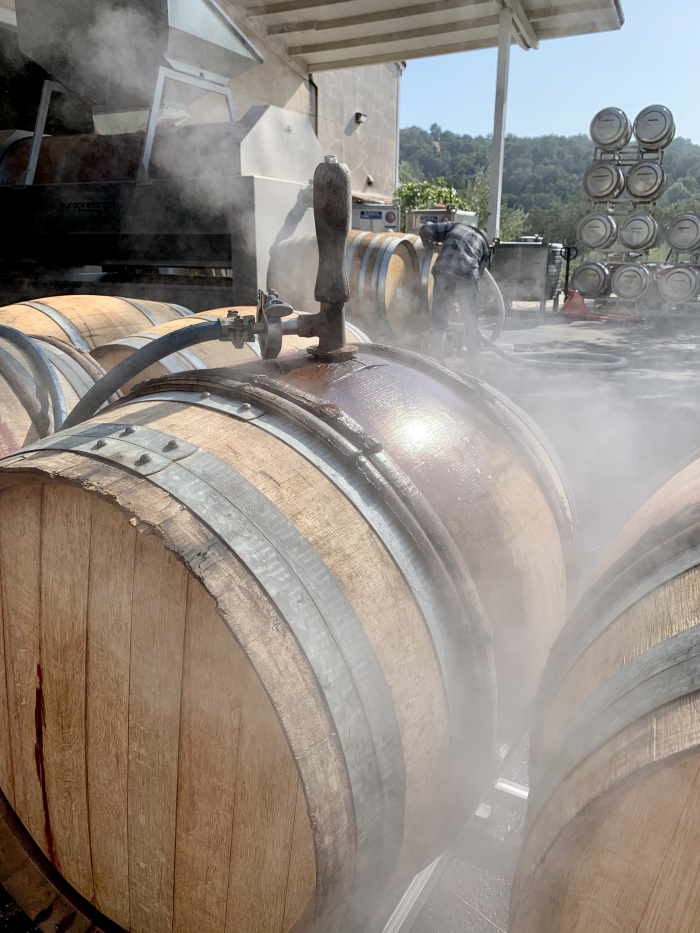 Washing barrels