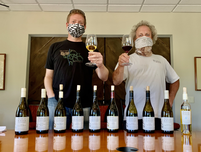 Neil and Jason after shipment tasting Neil and Jason after shipment tasting