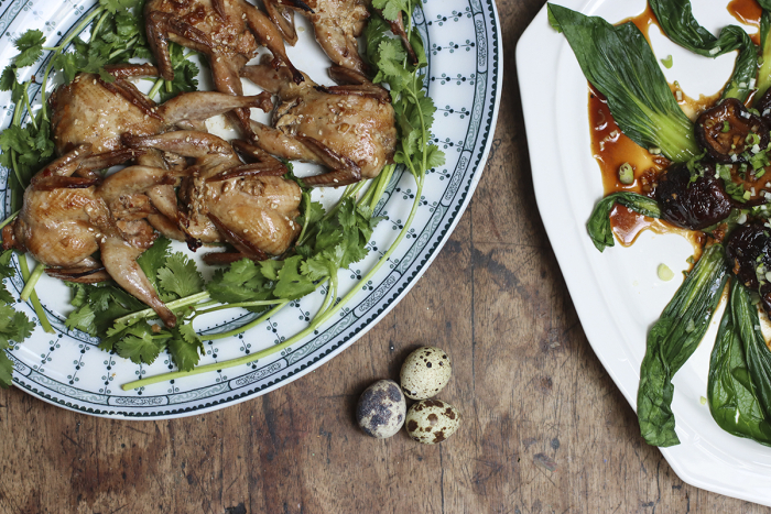 Quail and Bok Choy Meal