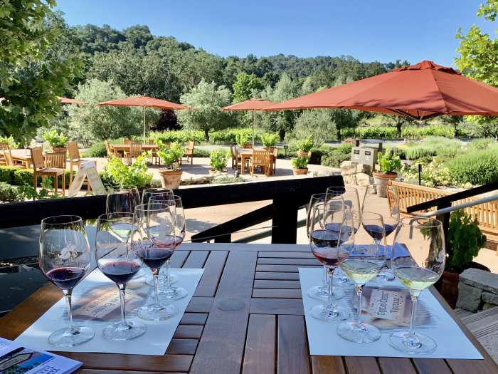 Outdoor tasting - tables