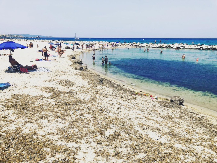 The beach in Trapani