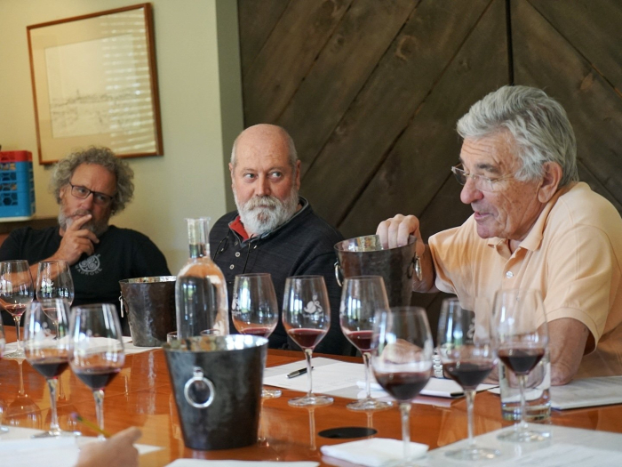 Blending Table with Claude and Jean-Pierre