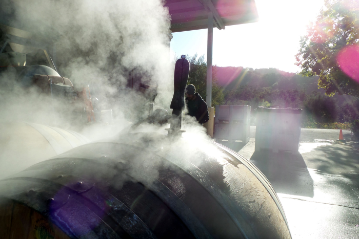 Steam Cleaning Barrels