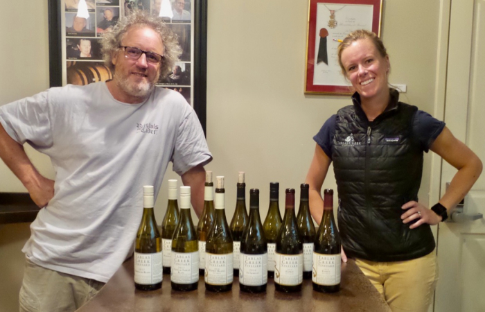Neil and Chelsea with Fall 2018 VINsider wines Neil and Chelsea with Fall 2018 VINsider wines