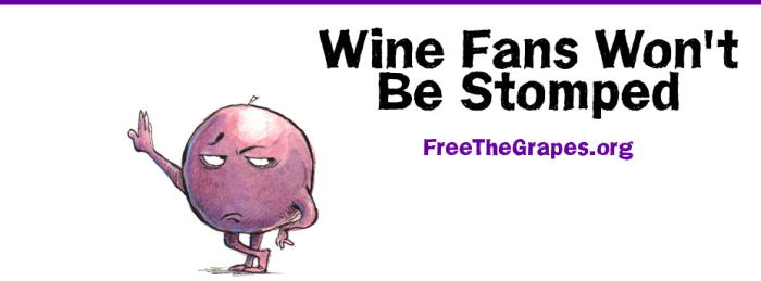Free the grapes banner