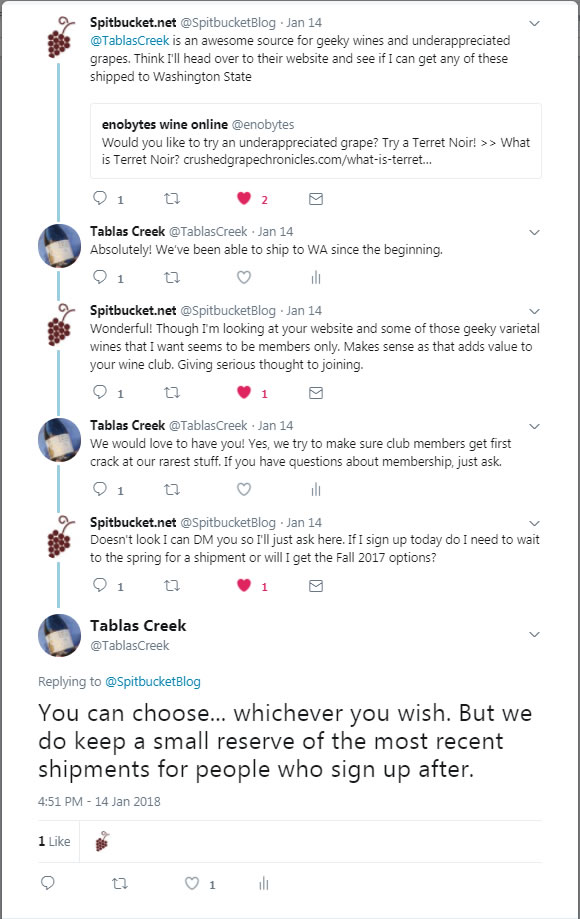 Twitter thread club signup