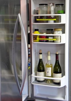 Wine in fridge