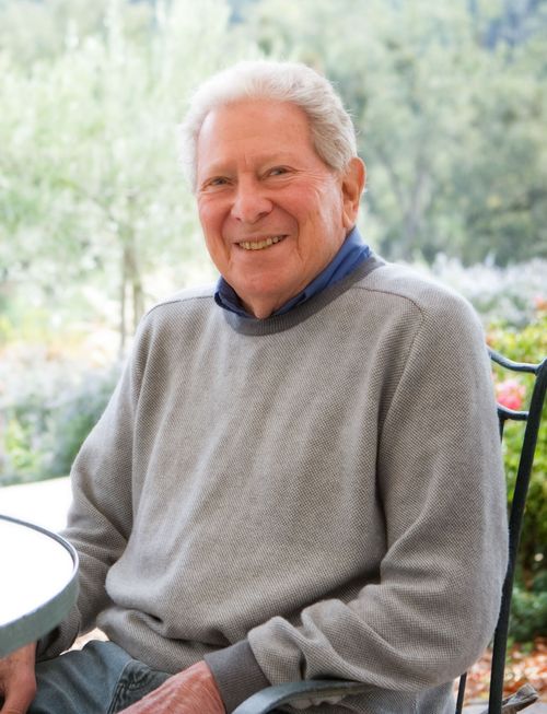 Robert Haas Seated on Patio