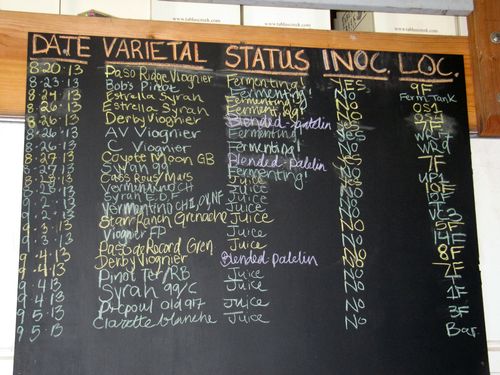 Harvest Chalkboard with Clairette