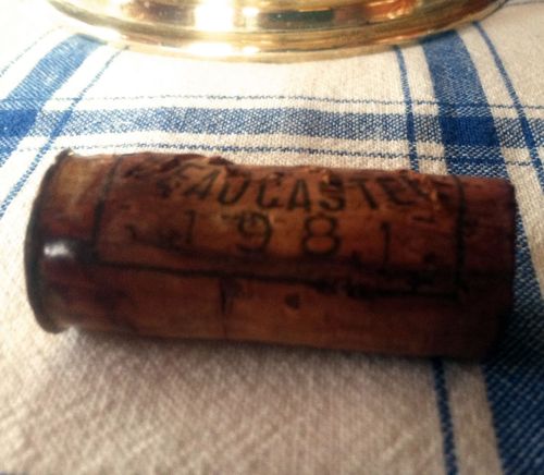 Beaucastel 1981 cork