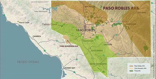 Paso Robles rainfall gradient