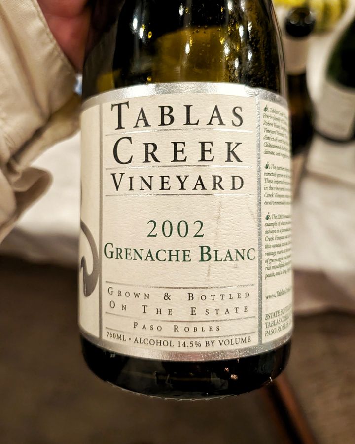 Discovery and Mystery of the 2002 Grenache Blanc from Tablas Creek