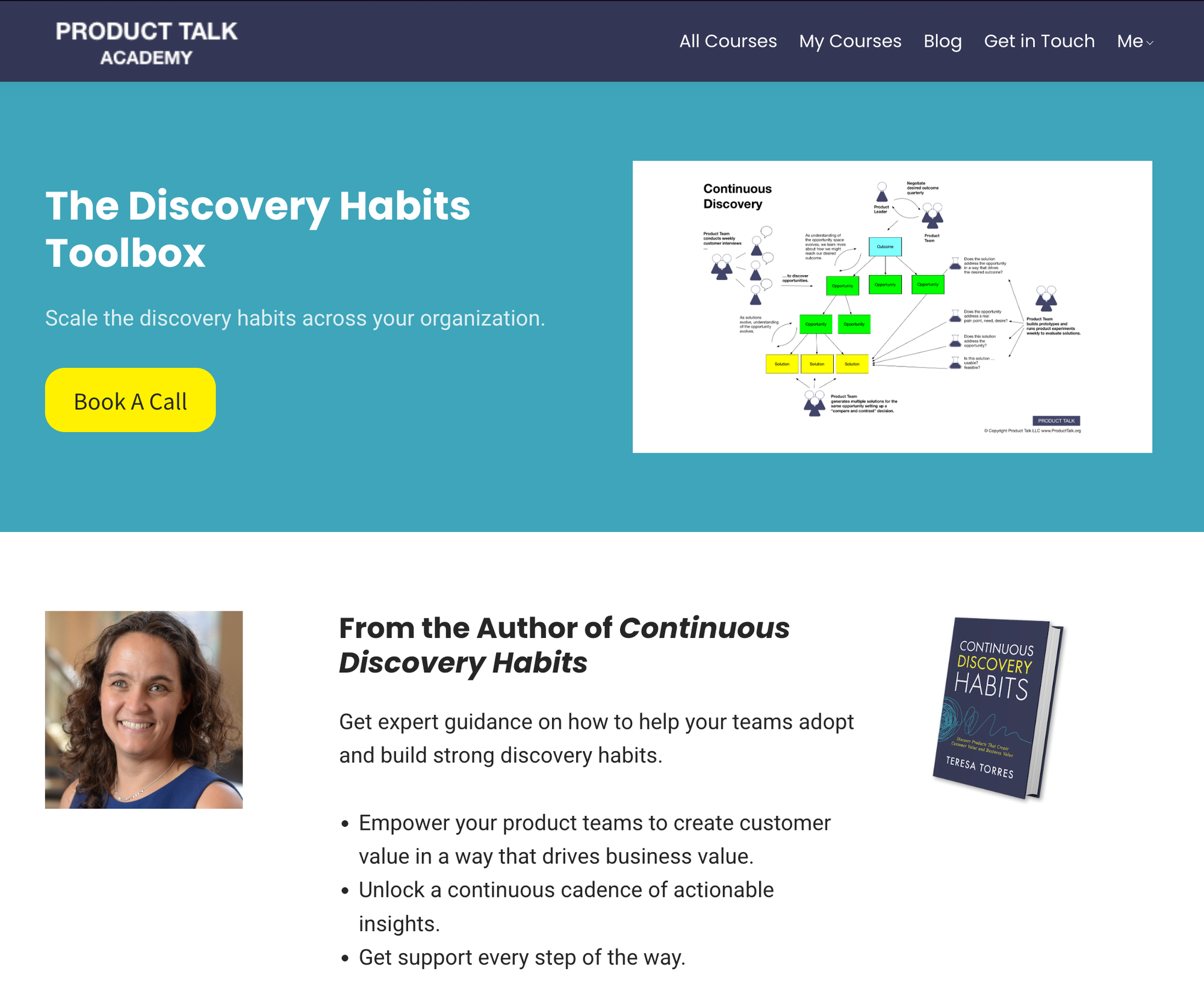 A screenshot of the Discovery Habits Toolbox landing page.