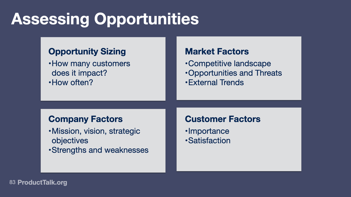 Assessing Opportunities