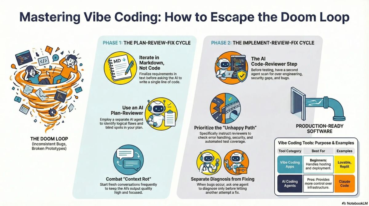 Vibe Coding Best Practices: Avoid the Doom Loop with Planning and Code Reviews