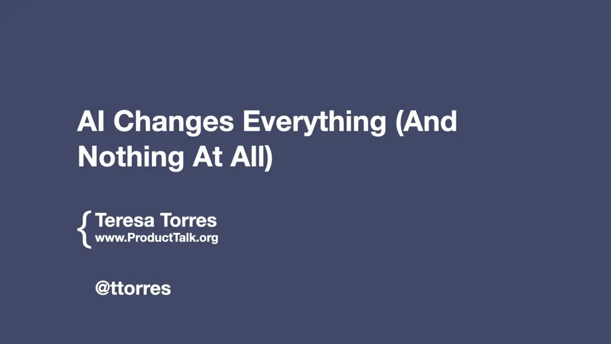 AI Changes Everything (And Nothing At All)