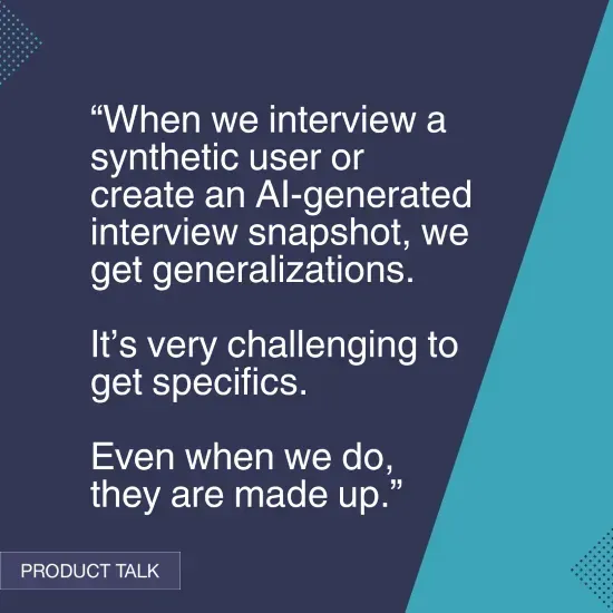 Don't Use Generative AI to Replace Discovery with Real Humans