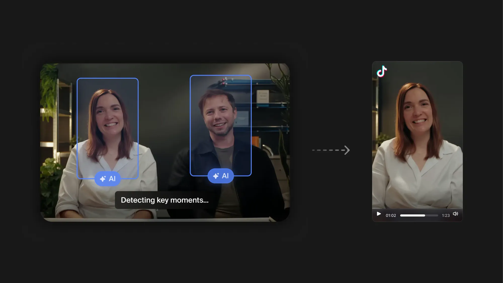 AI detecting key moments from live stream