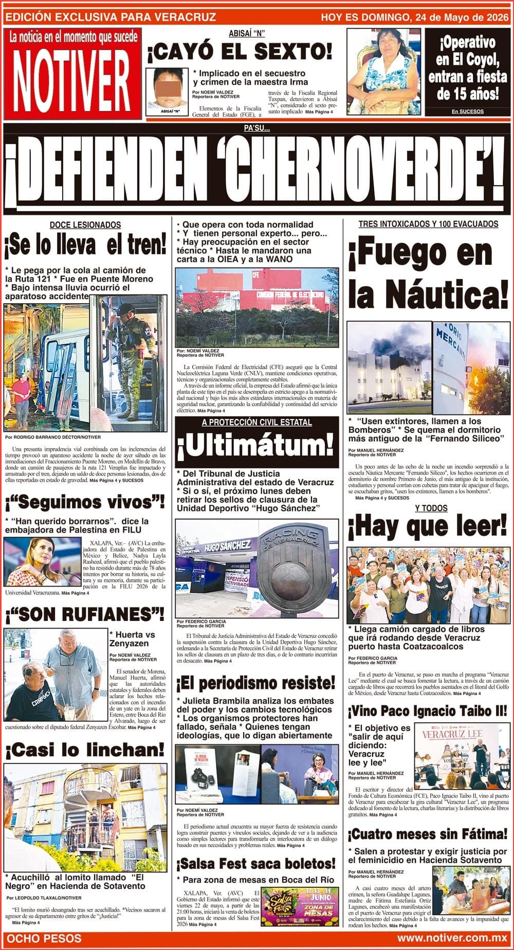 LA PORTADA - DOMINGO 24 DE MAYO 2026