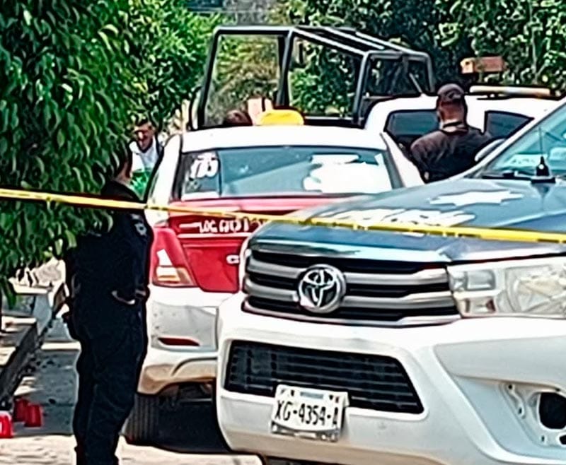 ¡EJECUTAN A TAXISTA A PLOMAZOS!